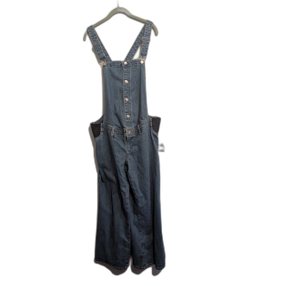 Isabel Maternity by Ingrid + Isabel Denim Overalls Size 16 NWT